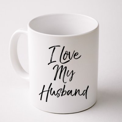 I Love My Husband Meaningful Gift Wedding Honeymoon Coffee Mug