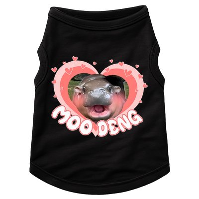 I Love Moo Deng Baby Hippo Moo Deng I Heart Moo Deng Doggie Tank
