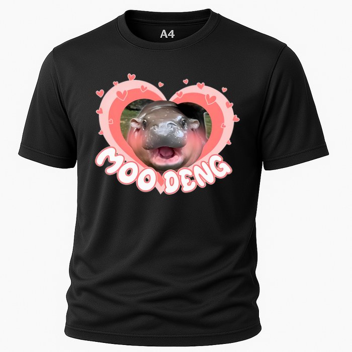 I Love Moo Deng Baby Hippo Moo Deng I Heart Moo Deng Performance Shirt