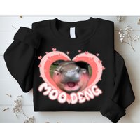 I Love Moo Deng Baby Hippo Moo Deng I Heart Moo Deng Sweatshirt