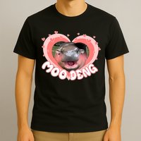 I Love Moo Deng Baby Hippo Moo Deng I Heart Moo Deng T-Shirt