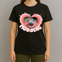 I Love Moo Deng Baby Hippo Moo Deng I Heart Moo Deng T-Shirt