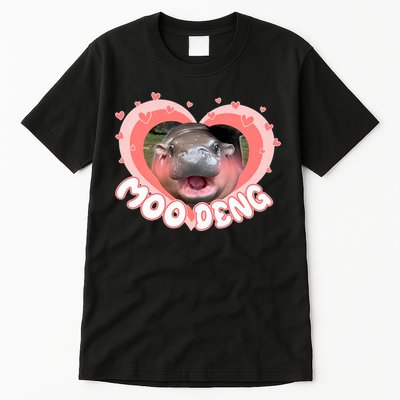 I Love Moo Deng Baby Hippo Moo Deng I Heart Moo Deng Tall T-Shirt
