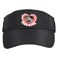I Love Moo Deng Baby Hippo Moo Deng I Heart Moo Deng Adult Drive Performance Visor