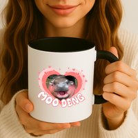 I Love Moo Deng Baby Hippo Moo Deng I Heart Moo Deng Mug
