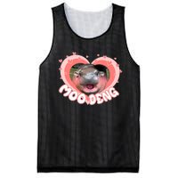 I Love Moo Deng Baby Hippo Moo Deng I Heart Moo Deng Mesh Reversible Basketball Jersey Tank