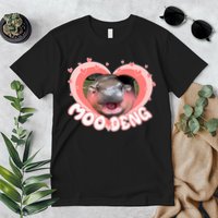 I Love Moo Deng Baby Hippo Moo Deng I Heart Moo Deng Premium T-Shirt