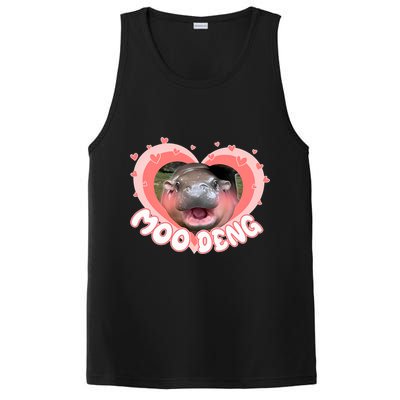 I Love Moo Deng Baby Hippo Moo Deng I Heart Moo Deng PosiCharge Competitor Tank