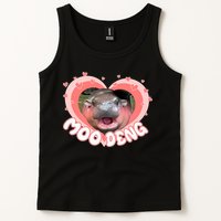 I Love Moo Deng Baby Hippo Moo Deng I Heart Moo Deng Tank Top