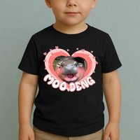 I Love Moo Deng Baby Hippo Moo Deng I Heart Moo Deng Toddler T-Shirt