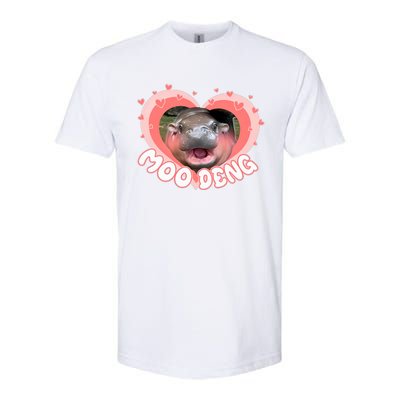 I Love Moo Deng Baby Hippo Moo Deng I Heart Moo Deng Softstyle® CVC T-Shirt