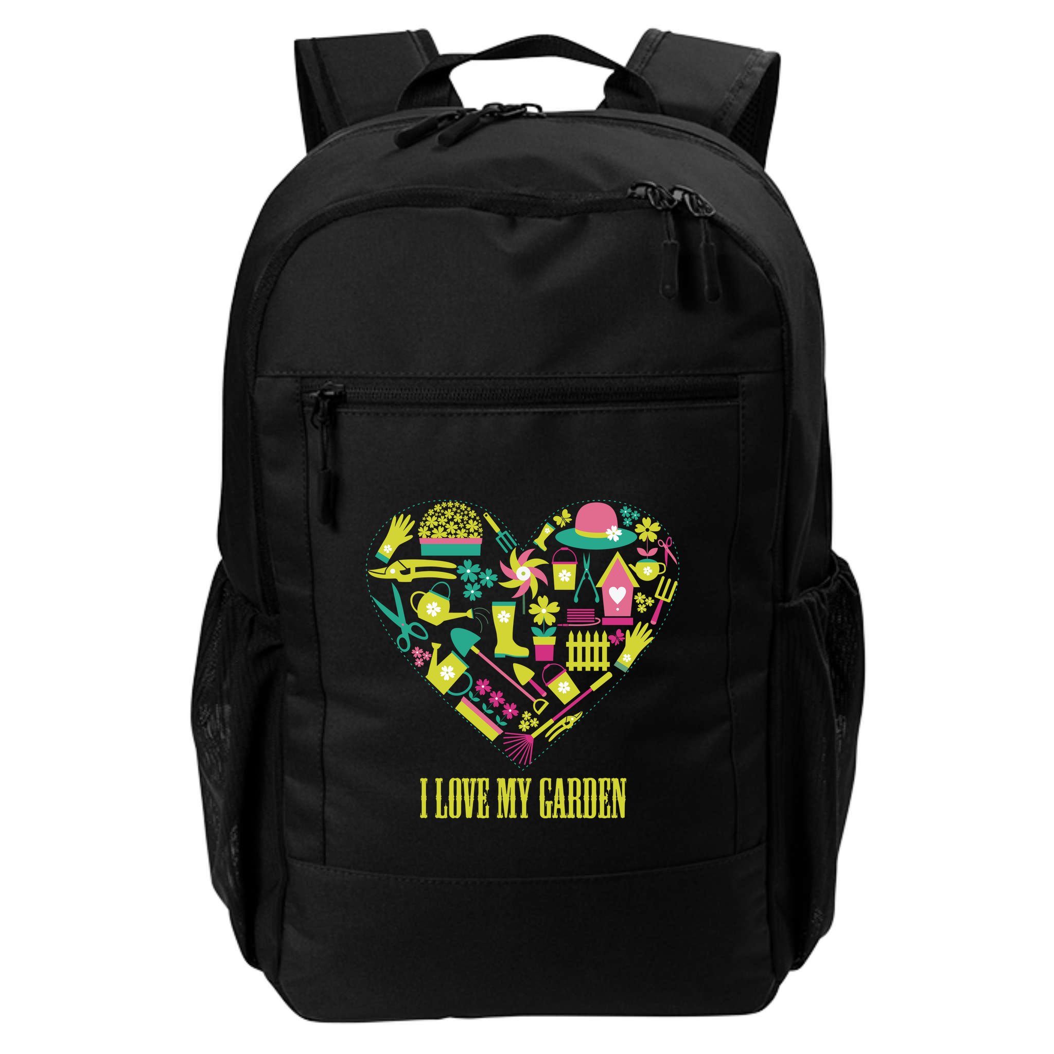 I Love My Garden Abstract Heart Backpack