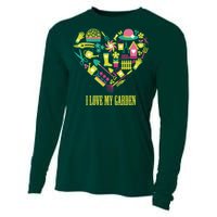 I Love My Garden Abstract Heart Cooling Performance Long Sleeve Crew