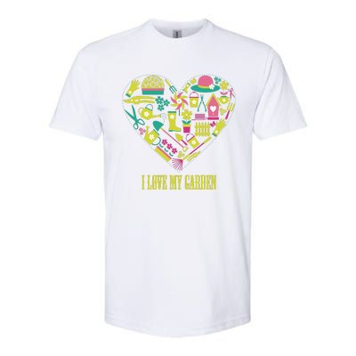 I Love My Garden Abstract Heart Softstyle CVC T-Shirt