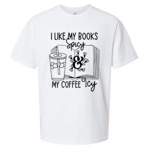 I Like My Books Spicy And My Coffee Icy Premium Sueded Cloud Jersey T-Shirt