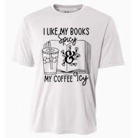 I Like My Books Spicy And My Coffee Icy Premium Cooling Performance Crew T-Shirt