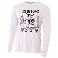 I Like My Books Spicy And My Coffee Icy Premium Cooling Performance Long Sleeve Crew