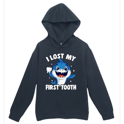 I Lost My First Tooth Tooth Fairy Teeth Out Funny Shark Urban Pullover Hoodie