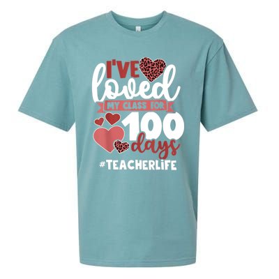 I've Loved My Class For 100 Days Of School 100th Day Teacher Funny Gift Sueded Cloud Jersey T-Shirt