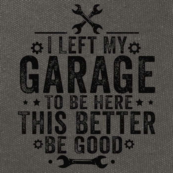 I Left My Garage To Be Here This Better Good Mechanic Car Cotton Canvas Backpack