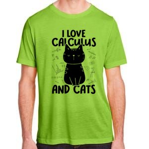 I Love Math And Cats Funny Calculus Meaningful Gift Adult ChromaSoft Performance T-Shirt