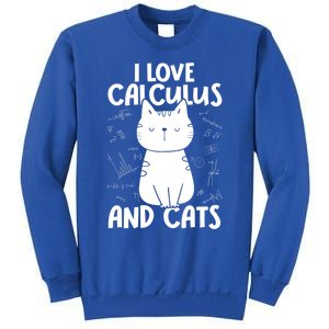 I Love Math And Cats Funny Calculus Meaningful Gift Sweatshirt