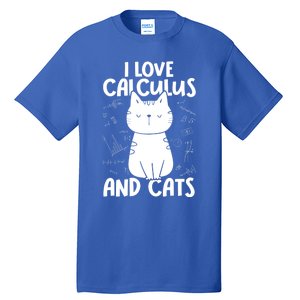 I Love Math And Cats Funny Calculus Meaningful Gift Tall T-Shirt