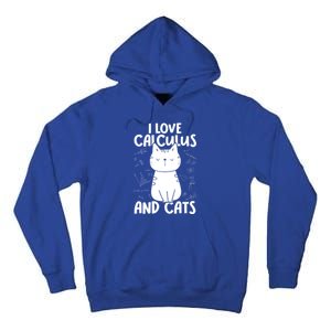 I Love Math And Cats Funny Calculus Meaningful Gift Tall Hoodie