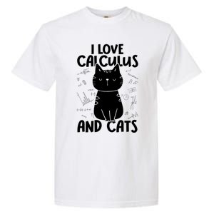 I Love Math And Cats Funny Calculus Meaningful Gift Garment-Dyed Heavyweight T-Shirt