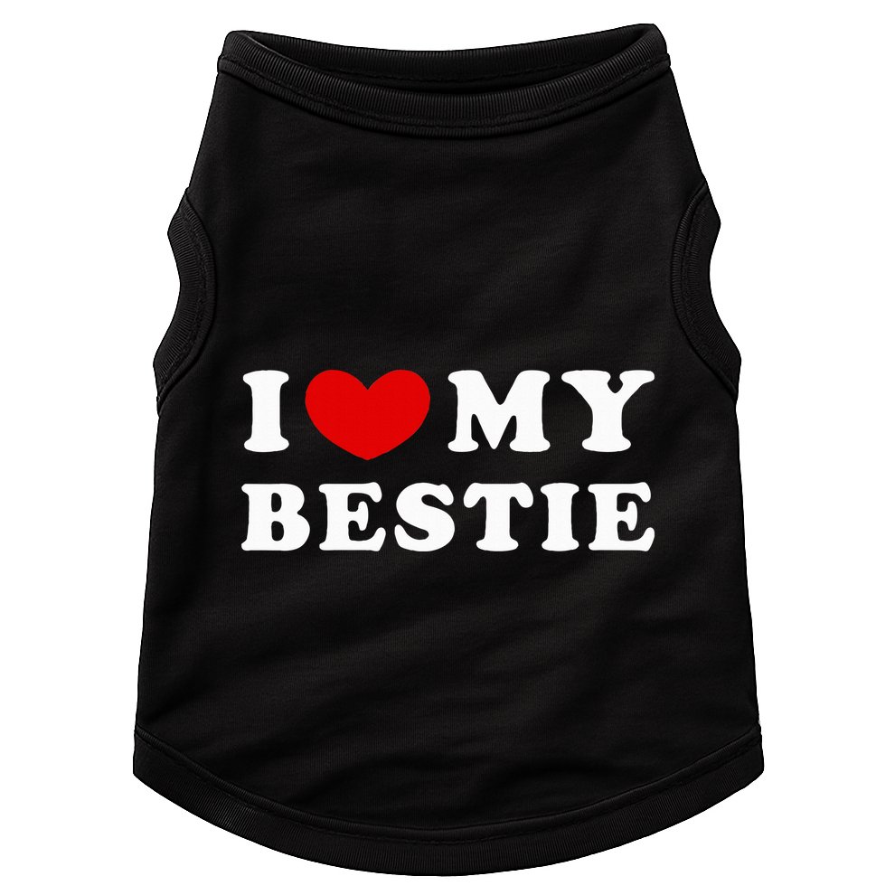 I Love My Bestie I Heart My Bestie Doggie Tank