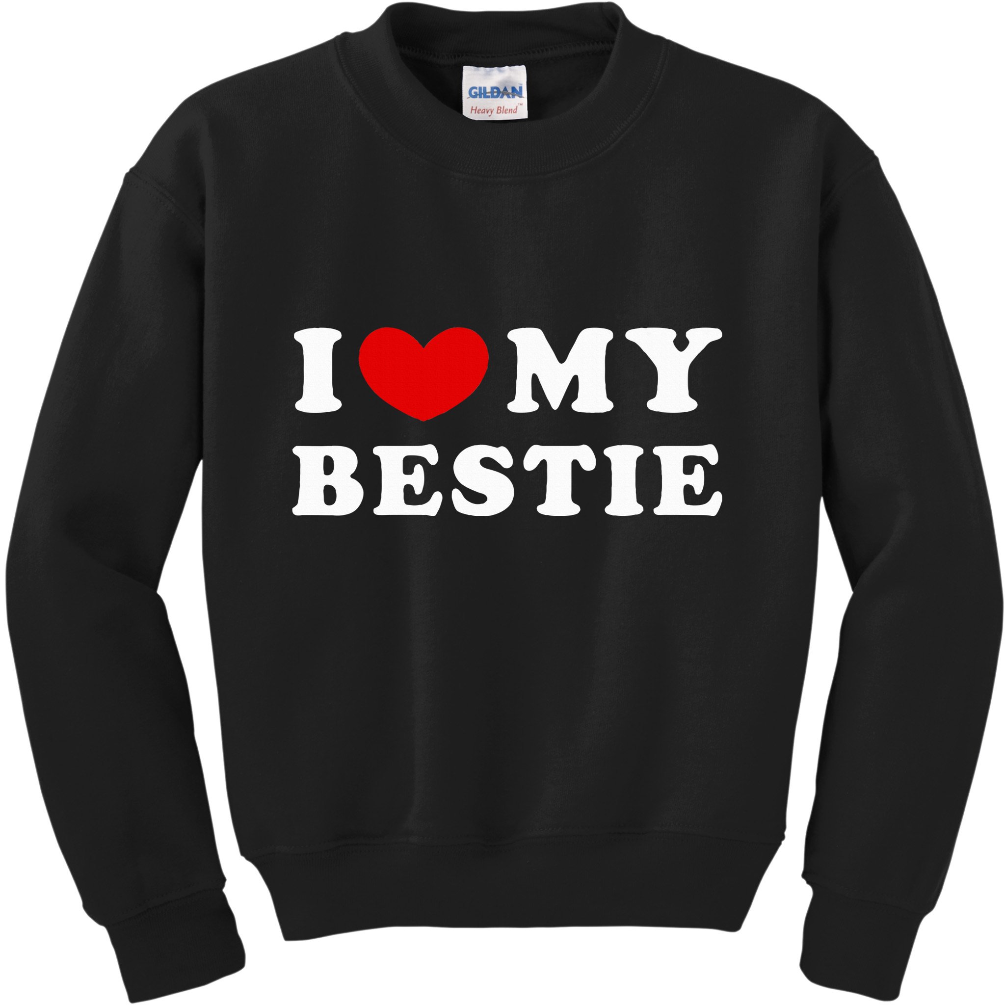 I Love My Bestie I Heart My Bestie Kids Sweatshirt