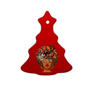 I Love My Roots Back Powerful History Month Pride Dna Gift Ceramic Tree Ornament