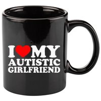 I Love My Autistic Girlfriend I Heart My Gf With Autism 11oz C Handle Ceramic Mug