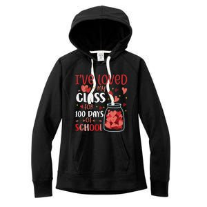 I've Loved My Class For 100 Days School Womens Teacher Women's Fleece Hoodie