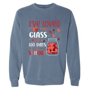 I've Loved My Class For 100 Days School Womens Teacher Garment-Dyed Sweatshirt