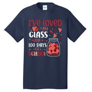 I've Loved My Class For 100 Days School Womens Teacher Tall T-Shirt