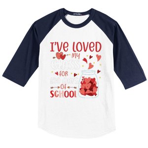 I've Loved My Class For 100 Days School Womens Teacher Baseball Sleeve Shirt