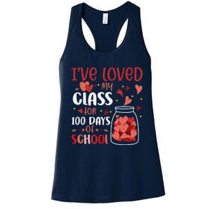 I've Loved My Class For 100 Days School Womens Teacher Women's Racerback Tank