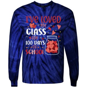 I've Loved My Class For 100 Days School Womens Teacher Tie-Dye Long Sleeve Shirt