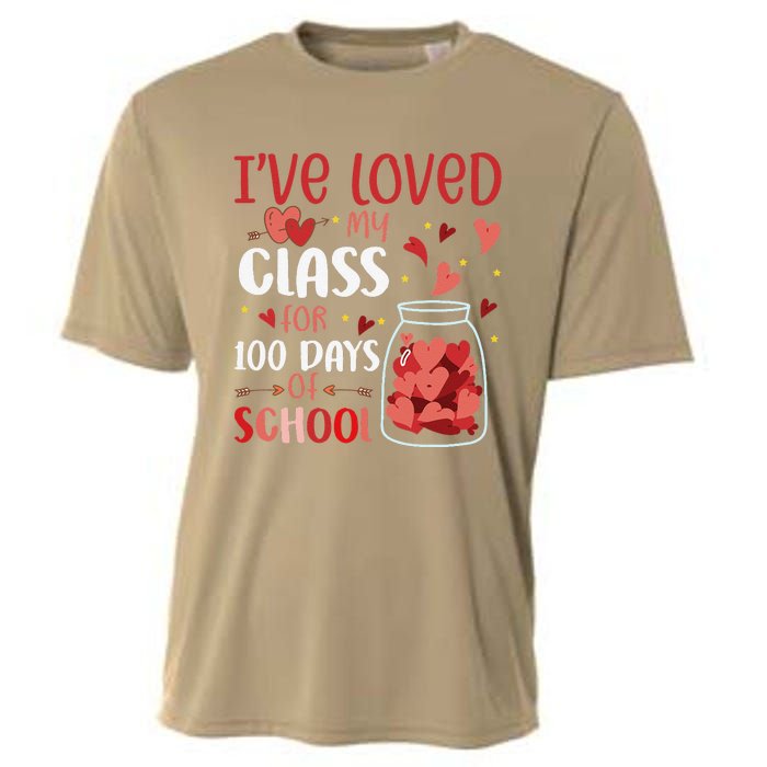 I've Loved My Class For 100 Days School Womens Teacher Cooling Performance Crew T-Shirt