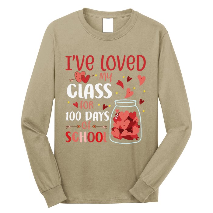 I've Loved My Class For 100 Days School Womens Teacher Long Sleeve Shirt