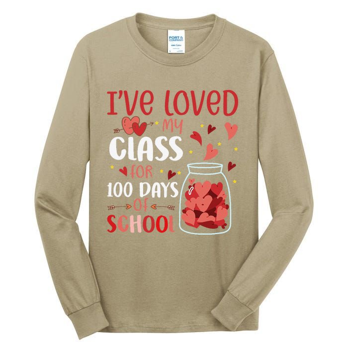 I've Loved My Class For 100 Days School Womens Teacher Tall Long Sleeve T-Shirt