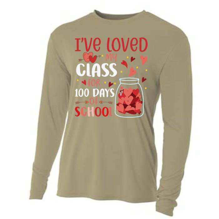 I've Loved My Class For 100 Days School Womens Teacher Cooling Performance Long Sleeve Crew