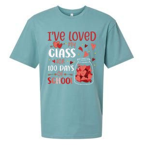 I've Loved My Class For 100 Days School Womens Teacher Sueded Cloud Jersey T-Shirt