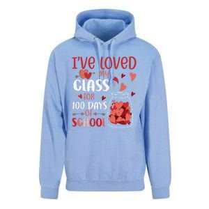 I've Loved My Class For 100 Days School Womens Teacher Unisex Surf Hoodie