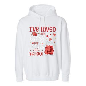 I've Loved My Class For 100 Days School Womens Teacher Garment-Dyed Fleece Hoodie