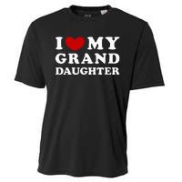 I Love My Granddaughter I Heart My Granddaughter Cooling Performance Crew T-Shirt