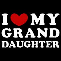 I Love My Granddaughter I Heart My Granddaughter Cooling Performance Crew T-Shirt