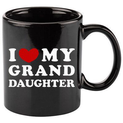 I Love My Granddaughter I Heart My Granddaughter 11oz C Handle Ceramic Mug