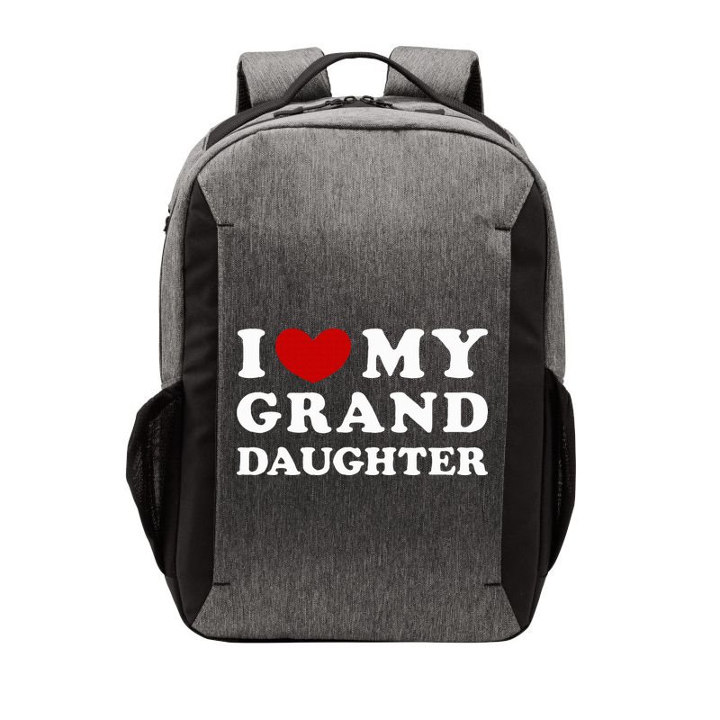 I Love My Granddaughter I Heart My Granddaughter Vector Backpack